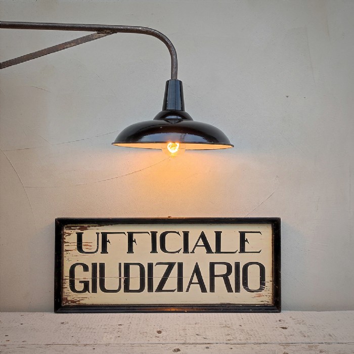 Miniatura dell'articolo Insegna d'epoca Ufficiale Giudiziario '900 - Oggetto n.206