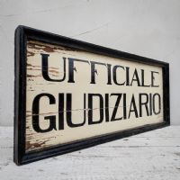 Miniatura dell'articolo Insegna d'epoca Ufficiale Giudiziario '900 - Oggetto n.206