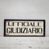 Miniatura dell'articolo Insegna d'epoca Ufficiale Giudiziario '900 - Oggetto n.206