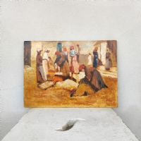 Ingrandisci l'immagine Miniatura dell'articolo Dipinto Paesaggio rurale olio su cartone n.385