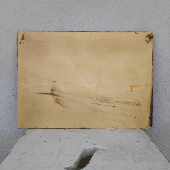 Passa il mouse sull'immagine per ingrandire Immagine dell'articolo Dipinto Paesaggio rurale olio su cartone n.385