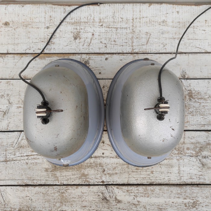 Immagine dell'articolo Lampada industriale a sospensione Lampade industriali a sospensione vintage (coppia) n.462
