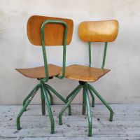 Miniatura dell'articolo Sedia sgabello industriale vintage - Oggetto n.234