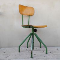 Miniatura dell'articolo Sedia sgabello industriale vintage - Oggetto n.234