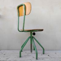 Miniatura dell'articolo Sedia sgabello industriale vintage - Oggetto n.234