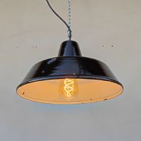 Ingrandisci l'immagine Miniatura dell'articolo Lampada industriale a sospensione Lampada industriale a sospensione italiana vintage D30 n.369