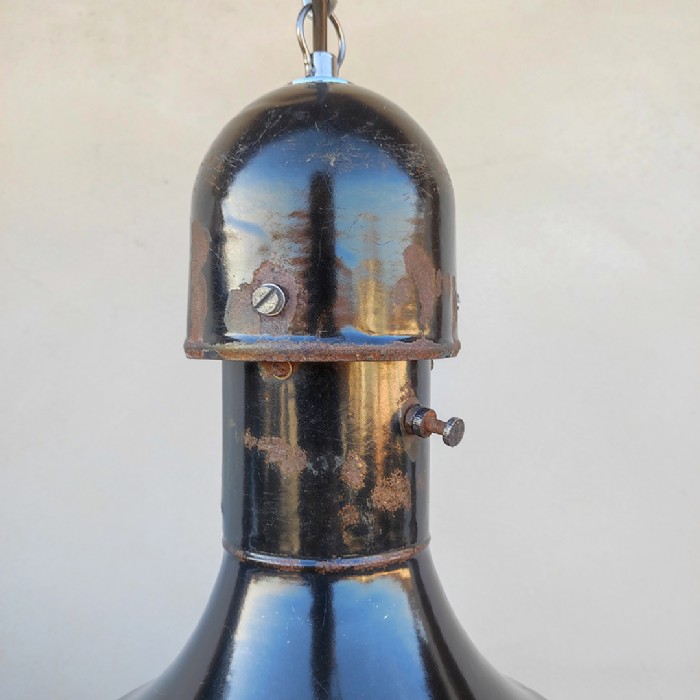 Immagine dell'articolo Lampada industriale a sospensione Coppia di lampade industriali a sospensione ungheresi vintage n.40