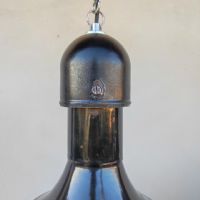 Miniatura dell'articolo Lampada industriale a sospensione Coppia di lampade industriali a sospensione ungheresi vintage n.40