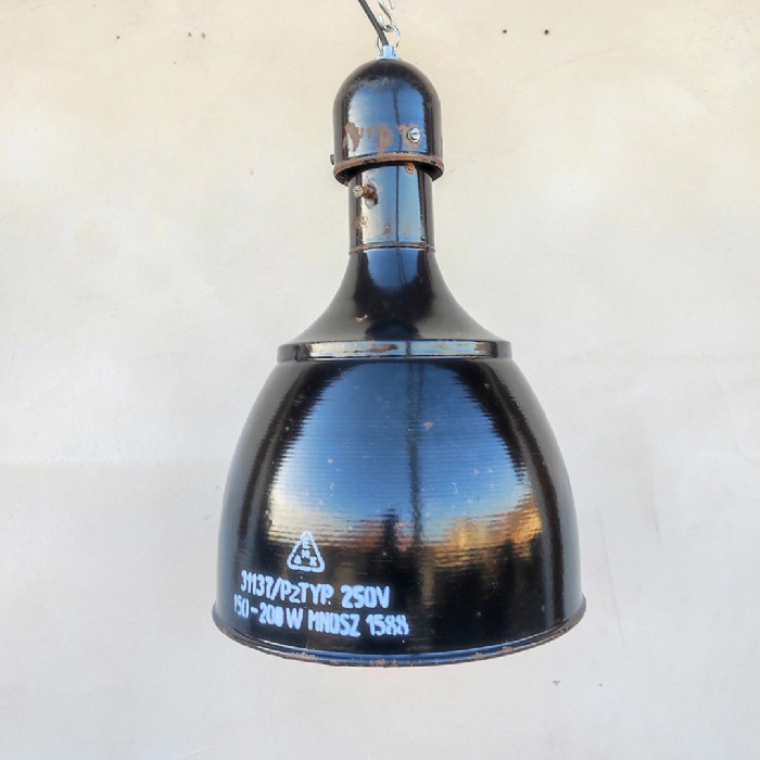 Immagine dell'articolo Lampada industriale a sospensione Coppia di lampade industriali a sospensione ungheresi vintage n.40