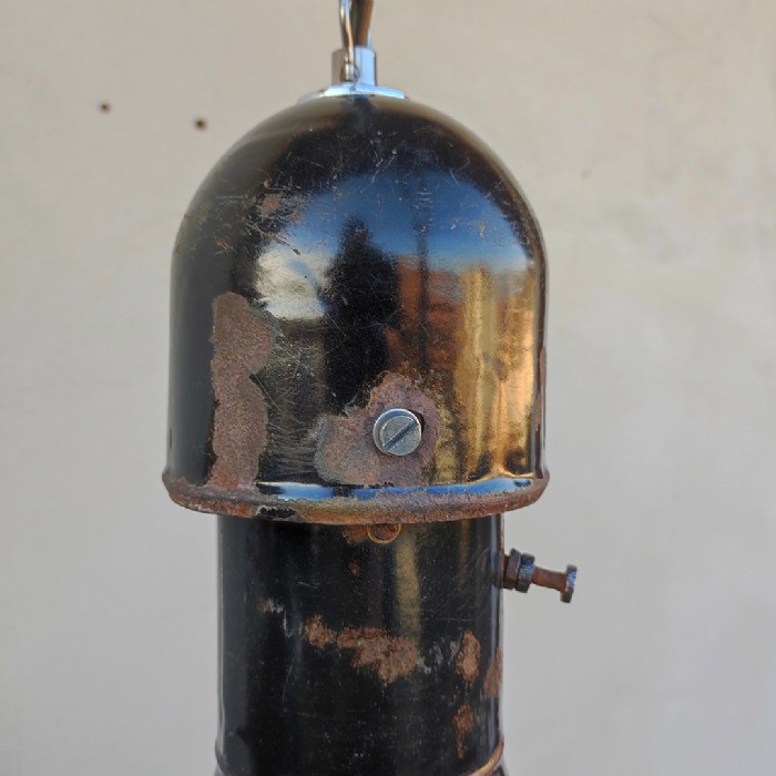 Immagine dell'articolo Lampada industriale a sospensione Coppia di lampade industriali a sospensione ungheresi vintage n.40