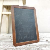 Miniatura dell'articolo Lavagna bifacciale in ardesia vintage - Oggetto n.293