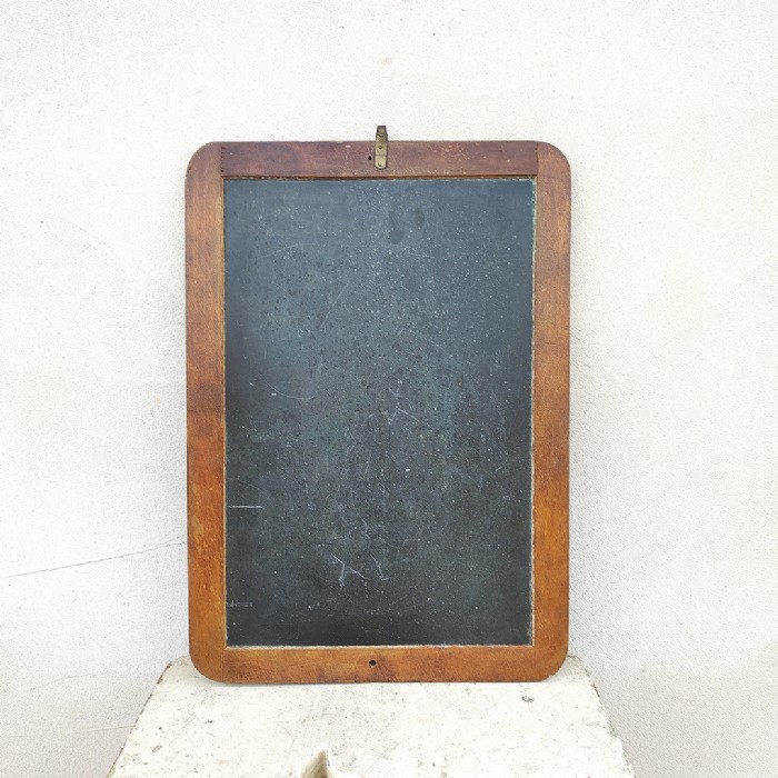 Miniatura dell'articolo Lavagna bifacciale in ardesia vintage - Oggetto n.293