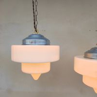 Miniatura dell'articolo Lampade a sospensione Lampade art deco a sospensione vintage (coppia) D25 n.469