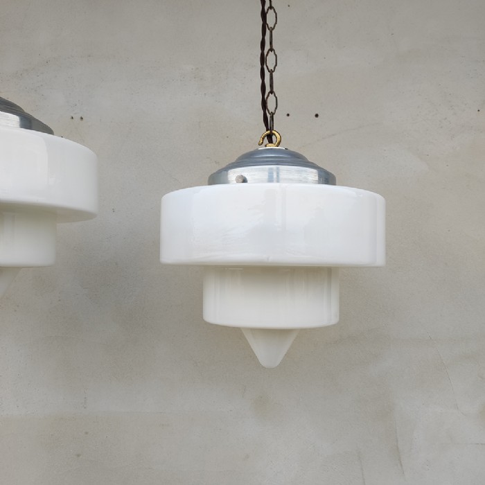 Immagine dell'articolo Lampade a sospensione Lampade art deco a sospensione vintage (coppia) D25 n.469