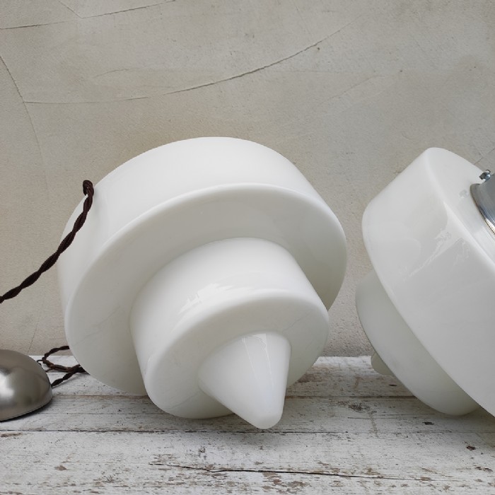Immagine dell'articolo Lampade a sospensione Lampade art deco a sospensione vintage (coppia) D25 n.469