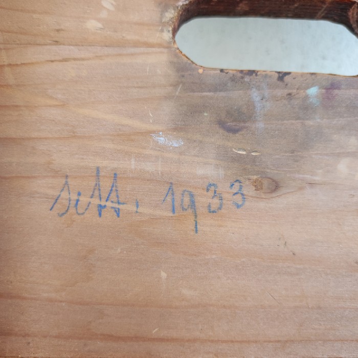 Passa il mouse sull'immagine per ingrandire Immagine dell'articolo Sgabello rurale rustico vintage Sgabello rurale in legno vintage n.329
