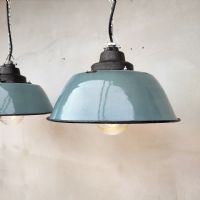 Miniatura dell'articolo Lampade industriali vintage a sospensione (coppia) - Oggetto n.170