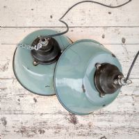 Miniatura dell'articolo Lampade industriali vintage a sospensione (coppia) - Oggetto n.170