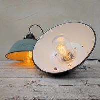 Miniatura dell'articolo Lampade industriali vintage a sospensione (coppia) - Oggetto n.170
