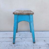 Miniatura dell'articolo Sgabello rurale vintage Sgabello rurale rustico vintage n.421