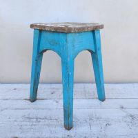 Miniatura dell'articolo Sgabello rurale vintage Sgabello rurale rustico vintage n.421