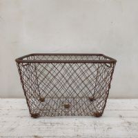 Miniatura dell'articolo Contenitori Cesta industriale in ferro vintage n.422