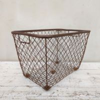 Miniatura dell'articolo Contenitori Cesta industriale in ferro vintage n.422