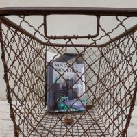 Miniatura dell'articolo Contenitori Cesta industriale in ferro vintage n.422