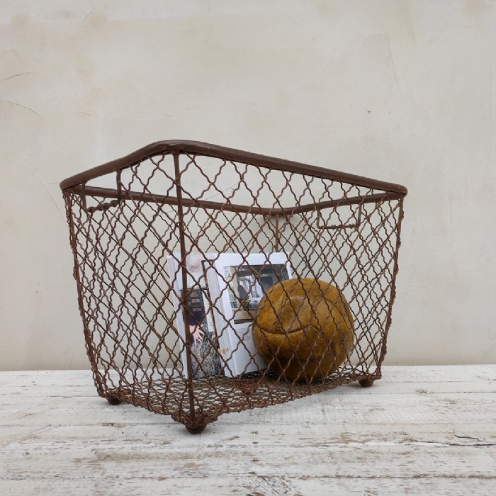 Immagine dell'articolo Contenitori Cesta industriale in ferro vintage n.422