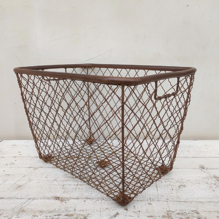 Immagine dell'articolo Contenitori Cesta industriale in ferro vintage n.422