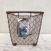 Miniatura dell'articolo Contenitori Cesta industriale in ferro vintage n.422