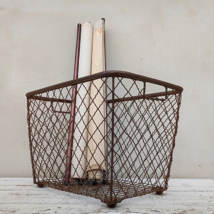 Immagine dell'articolo Contenitori Cesta industriale in ferro vintage n.422