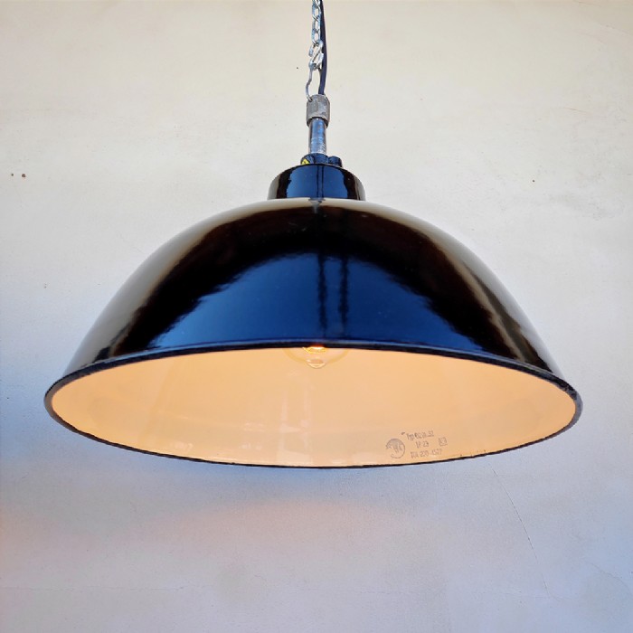Miniatura dell'articolo LampadE industrialI a sospensione vintage LBL (coppia) - Oggetto n.173