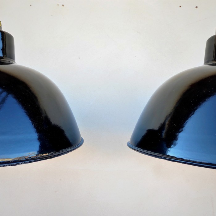 Miniatura dell'articolo LampadE industrialI a sospensione vintage LBL (coppia) - Oggetto n.173