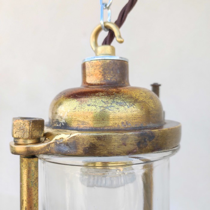Passa il mouse sull'immagine per ingrandire Lampada navale General Electric Company UK vintage - foto 6