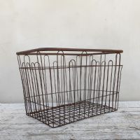 Cesta metallica per la spesa vintage n�NaN di colore Marrone