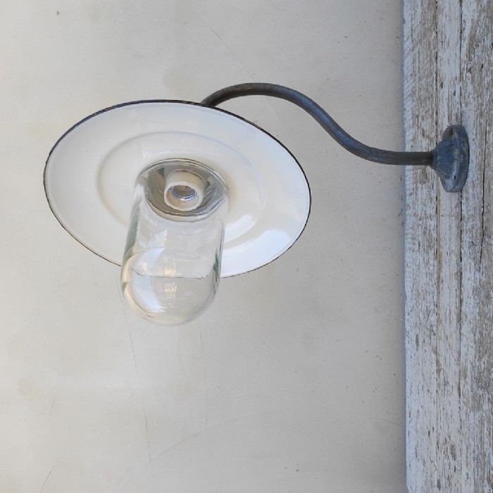 Passa il mouse sull'immagine per ingrandire Lampada industriale vintage da parete ungherese D31 - foto 12