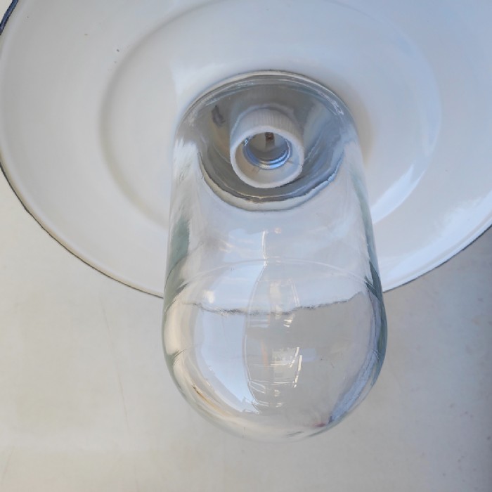 Passa il mouse sull'immagine per ingrandire Lampada industriale vintage da parete ungherese D31 - foto 13