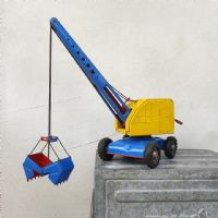 Ingrandisci l'immagine Miniatura dell'articolo Giocattoli Escavatore giocattolo made in U.S. Zone Germany vintage n.344