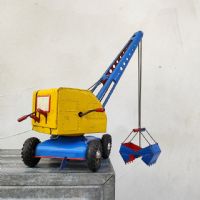 Ingrandisci l'immagine Miniatura dell'articolo Giocattoli Escavatore giocattolo made in U.S. Zone Germany vintage n.344