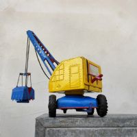 Ingrandisci l'immagine Miniatura dell'articolo Giocattoli Escavatore giocattolo made in U.S. Zone Germany vintage n.344