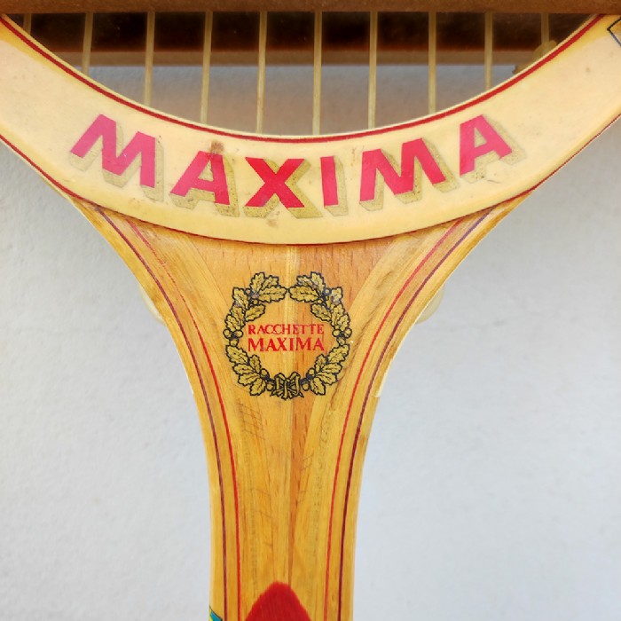 Miniatura dell'articolo Racchetta da tennis Maxima De luxe Vintage - Oggetto n.160