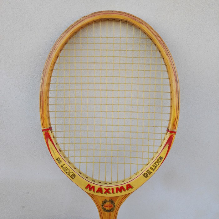 Miniatura dell'articolo Racchetta da tennis Maxima De luxe Vintage - Oggetto n.160