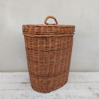 Miniatura dell'articolo Contenitori Cesta in vimini vintage n.389