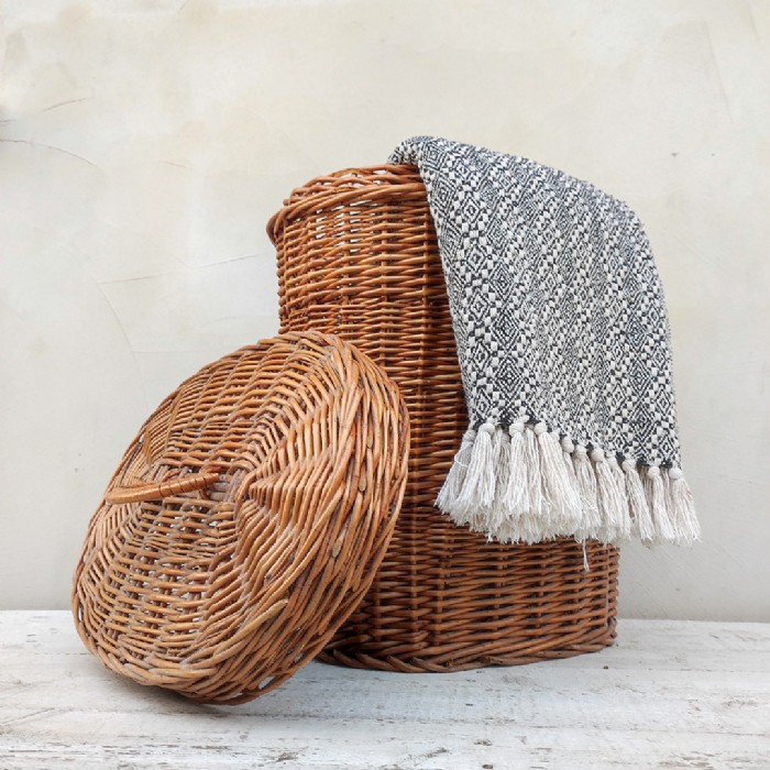 Immagine dell'articolo Contenitori Cesta in vimini vintage n.389