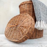 Miniatura dell'articolo Contenitori Cesta in vimini vintage n.389