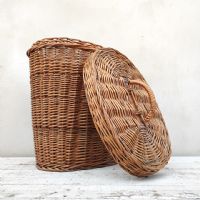 Cesta in vimini vintage n°NaN di colore Bianco chiaro