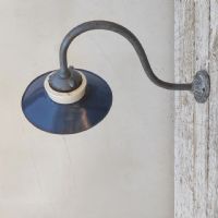 Ingrandisci l'immagine Lampada industriale vintage da parete ungherese D23,5 - miniatura 9