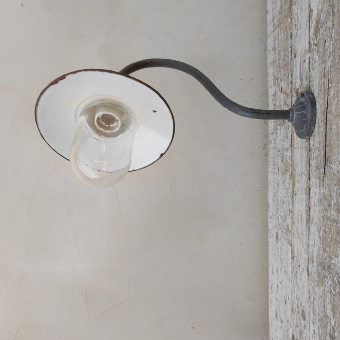 Passa il mouse sull'immagine per ingrandire Lampada industriale vintage da parete ungherese D23,5 - foto 12