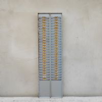 Casellario portacartellini timbratrice industriale vintage n°NaN di colore Grigio pastello